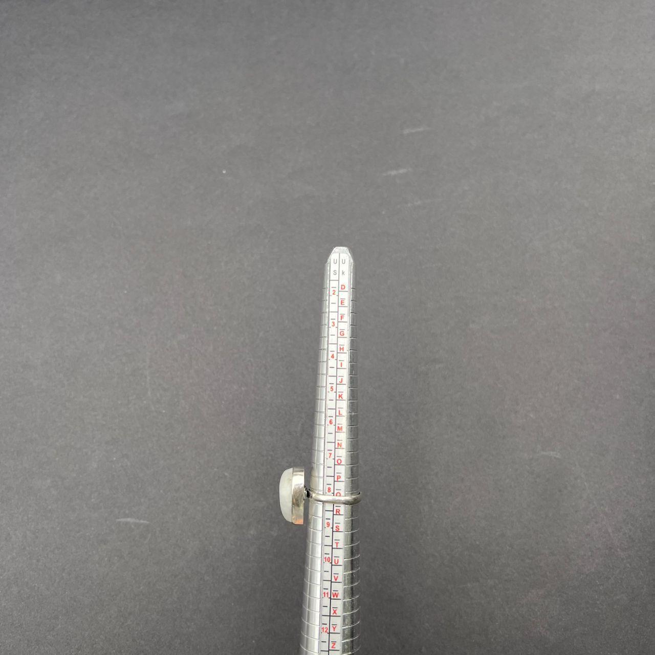 Silver Plated Moonstone Gemstone Ring Size Q