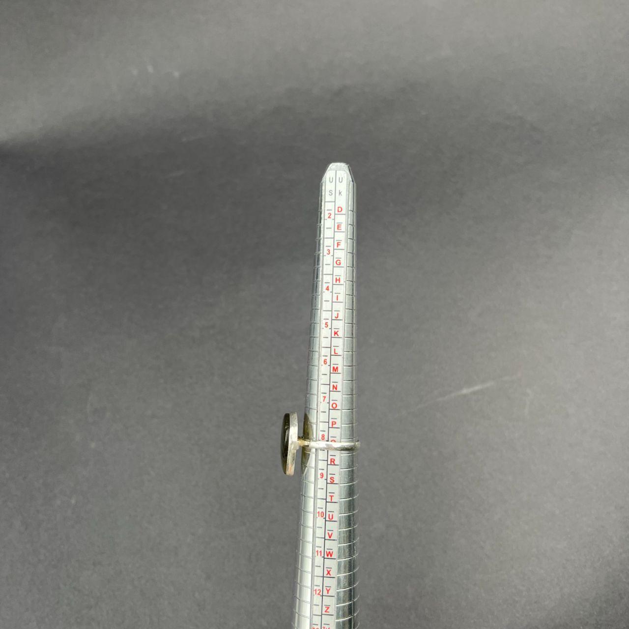 Silver Plated Labradorite Gemstone Ring Size Q