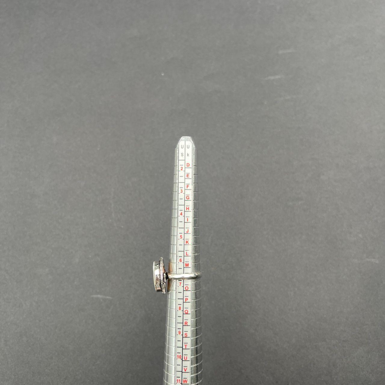 Silver Plated Shiva Eye Ring Size M1/2