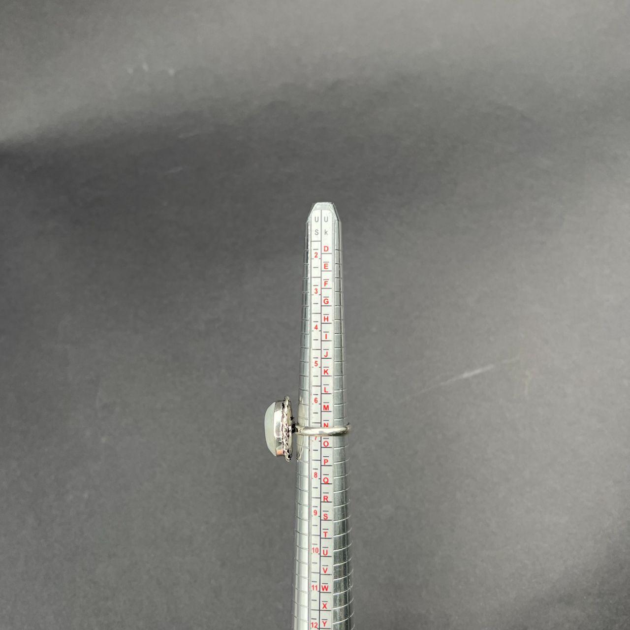 Silver Plated Moonstone Gemstone Ring Size N