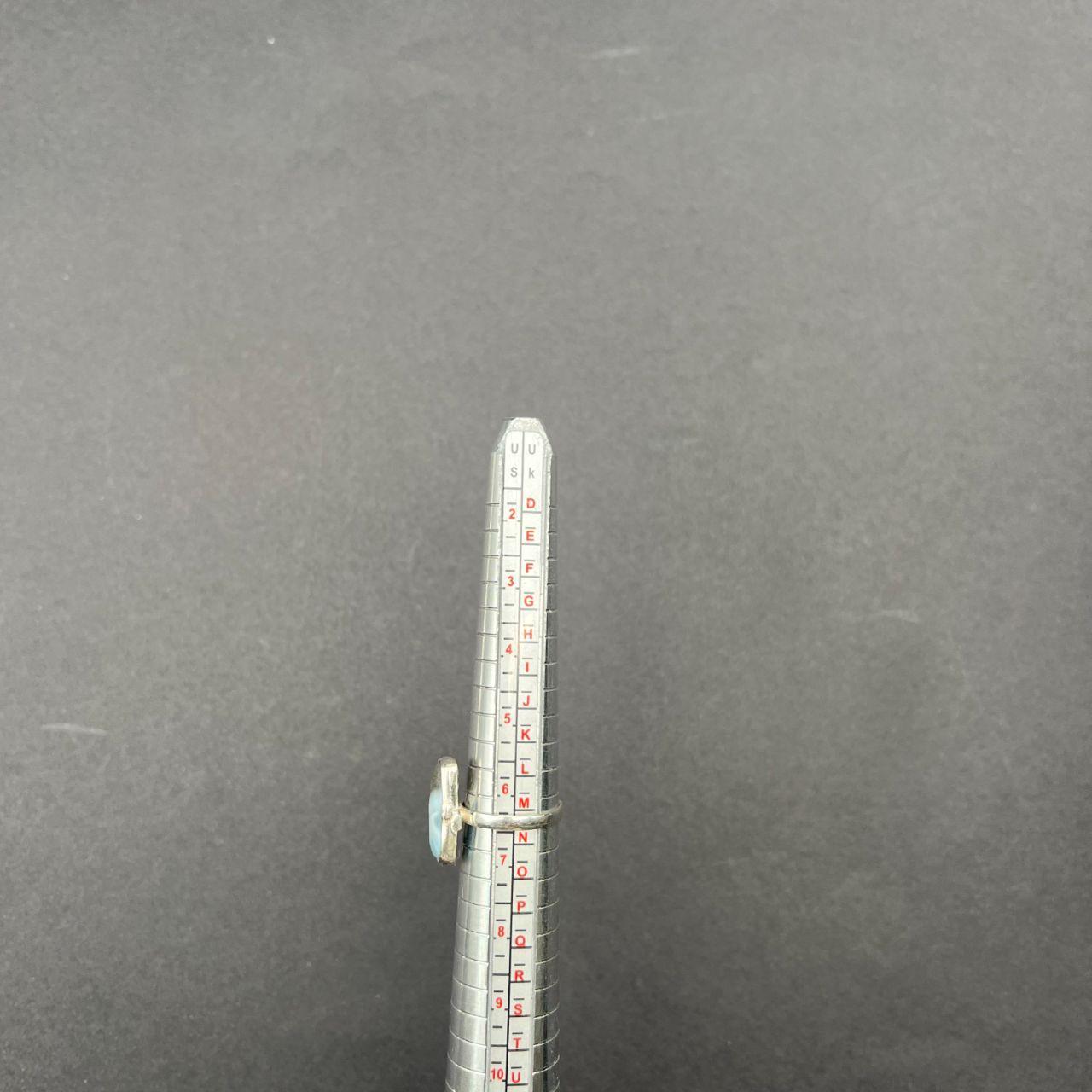 Silver Plated Owyhee Gemstone Ring Size M1/2